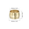 PATIKIL 8mm ID Brass Compression Sleeve Ferrules, 80 Pcs Brass