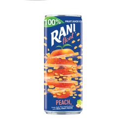 Rani Float Fruit Juice, Peach,Imported from Egypt, Made with Real Fruit Pieces, Low Sugar 8 oz, Pack of 24