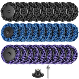 QWORK® 30 tlg. CSD Scheibe Set, 50mm Schleifscheibe Grobreinigungsscheibe für Oberflächenbearbeitung, Rost- und Lackentfernung