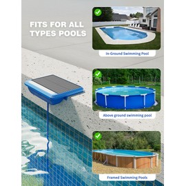 MOFOYEAH Solar Underwater Pool Lights, Pool Solar Light with Remote Control, 16 Colors Lighting, IP68 Waterproof, Timing Mode, Pool Lights for Above Pool, Inground Pool, Pond (Blue,2 Pack)