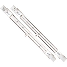 Satco S3136 Model 200T3Q/CL/118MM Halogen Bulb, 200 Watt, Halogen, T3 Shape, 1500 Average Rated Hours, 3400 Lumens, Double Ended Base, 118mm; 120 Volts, Pack of 2