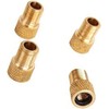 5Pcs Gold Bike Pump Converter Presta to Schrader Bike Valve
