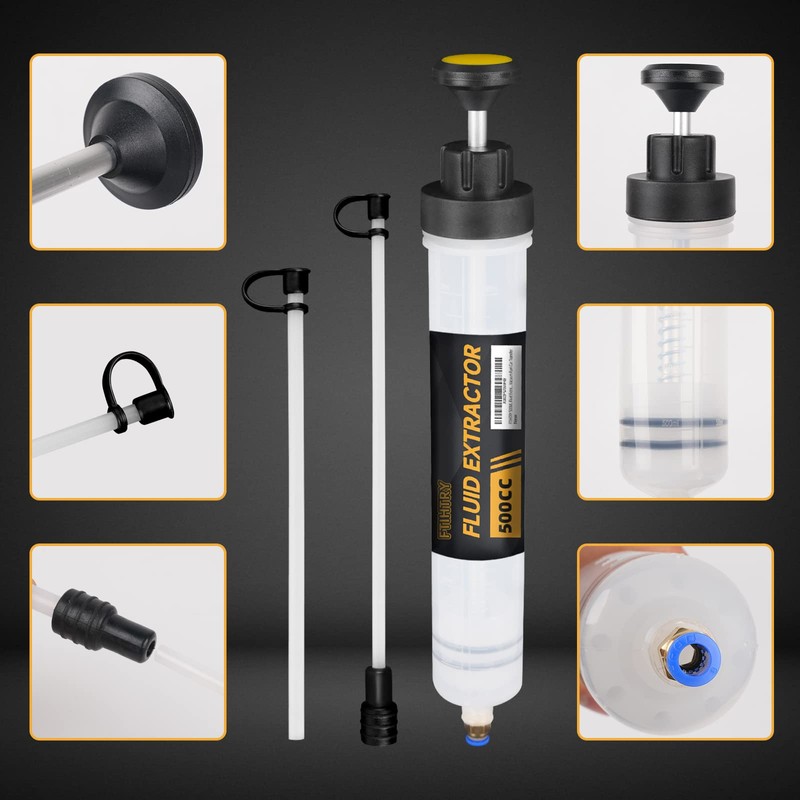 FTIHTRY Fluid Extractor, Extraction&Fill Pump,Fluid Syringe Pump Manual Suction Vacuum