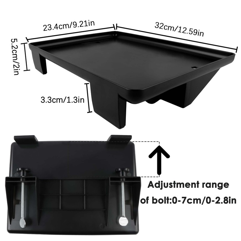 Lacusmall BedShelfie Bedside Table Shelf for Bed with Cable Management
