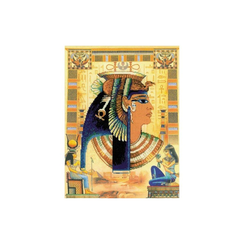 Riolis 0046 Pt Cleopatra Cross Stitch Kit, Cotton, multi-coloured, 30