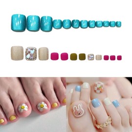 Nail art pedicure attachment design pedi tip collection 5 13 types - pedicure pedi tip - 52 / 네일아트 패디큐어 붙이는 디자인 패디팁 모음5 13종 - 패디큐어 패디팁 - 52
