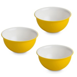 OMADA Design 3 x Antibacterial Bowls 1.5 Litre Plastic Shatterproof Dishwasher Safe Sanaliving Line