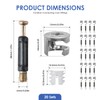 20 Sets 3-in-1 Cam Lock Connector Kit, Eccentric Furniture Fasteners