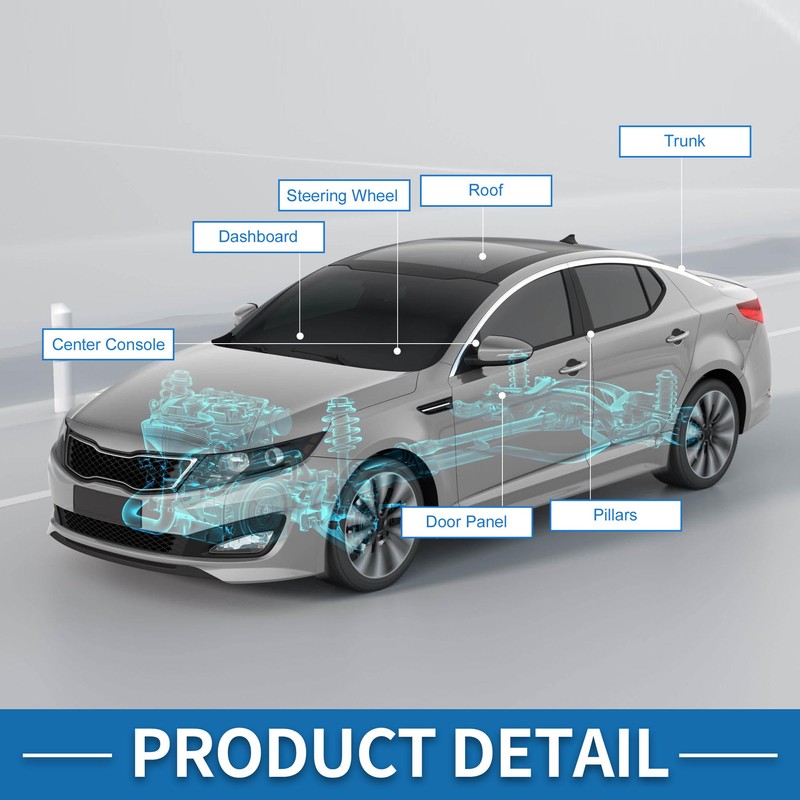 A ABSOPRO Headliner Fabric 19.6"Lx57"W Interior Trim DIY Roof Repair