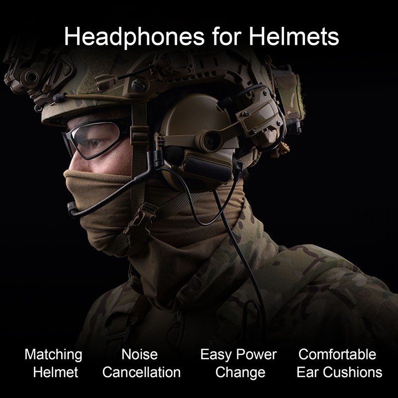 Noise Canceling Earmuffs Large Range Adjustable Easy Using Helmet Way
