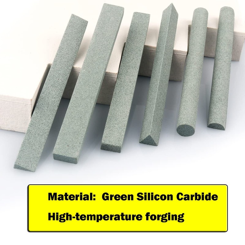 CBRIGHT Sharpening Stone Set,6pcs 180# Wood Carving Sharpener Whetstone Sanding