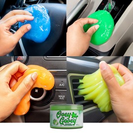 CarX Ooey Gooey Cleaning Gel for Cleaning Car Interior - Perfect Keyboard Cleaner Gel to Make Your Car Shine - Auto Interior Cleaner - 5.6 OZ (Green Apple)