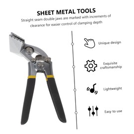 Housoutil Metal Bending Tool Duckbill Pliers Flat Bar Bender Hemming Pliers Hand Seamers