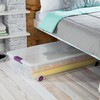 Sterilite 8-Pack 60 Quart ClearView Latch Box, Wheeled Underbed Organizer
