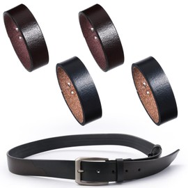 4 Pack Belt Loop Keepers, Leather Loop Keeper Accessories Belts Straps Holder Retainer Band Cowhide Leather Loop Keeper for 1.5'' Wide Belts Buckle to Hold Extra Length Straps in Place Pants Black Red
