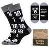 Effeet 18th Birthday Gifts Mens Socks Calf-length Cotton Size 9-11,