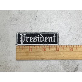 CUSTOM MADE Embroidered President Patch