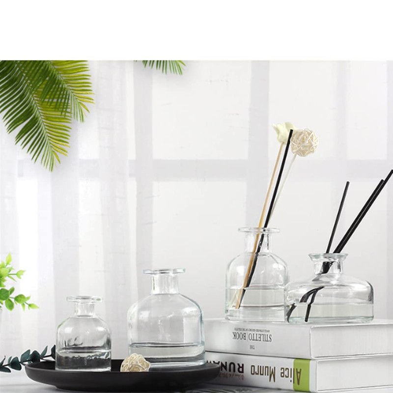 UPSTORE 150ml/5oz Empty Glass Diffuser Bottle Diffuser Jars Aromatherapy Storage