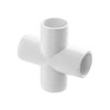 QWORK 4 Way 3/4" Cross PVC Fitting, 20 Pack PVC