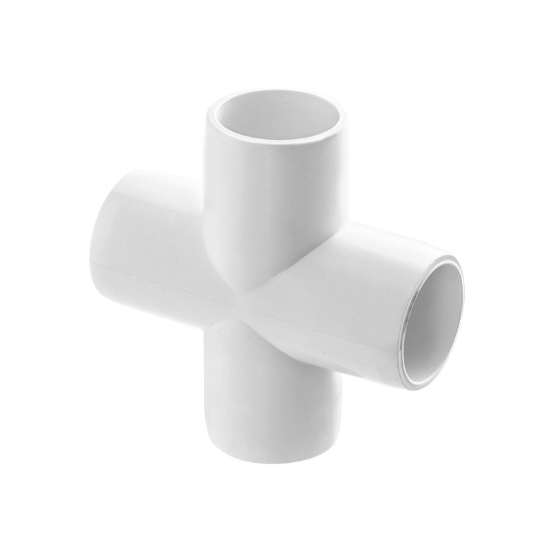 QWORK 4 Way 3/4" Cross PVC Fitting, 20 Pack PVC