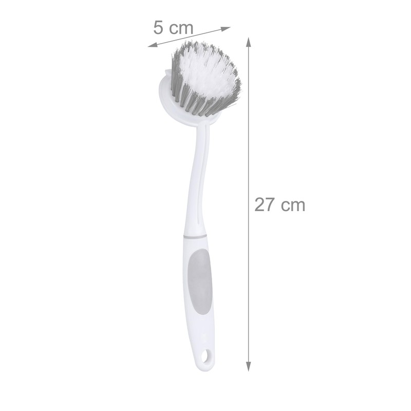 Relaxdays Dish Brush Set of 6 Medium Hard Bristles Rubberised
