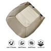 NLQR Front Driver Bottom Replacement Seat Cover Microfiber Leather Tan