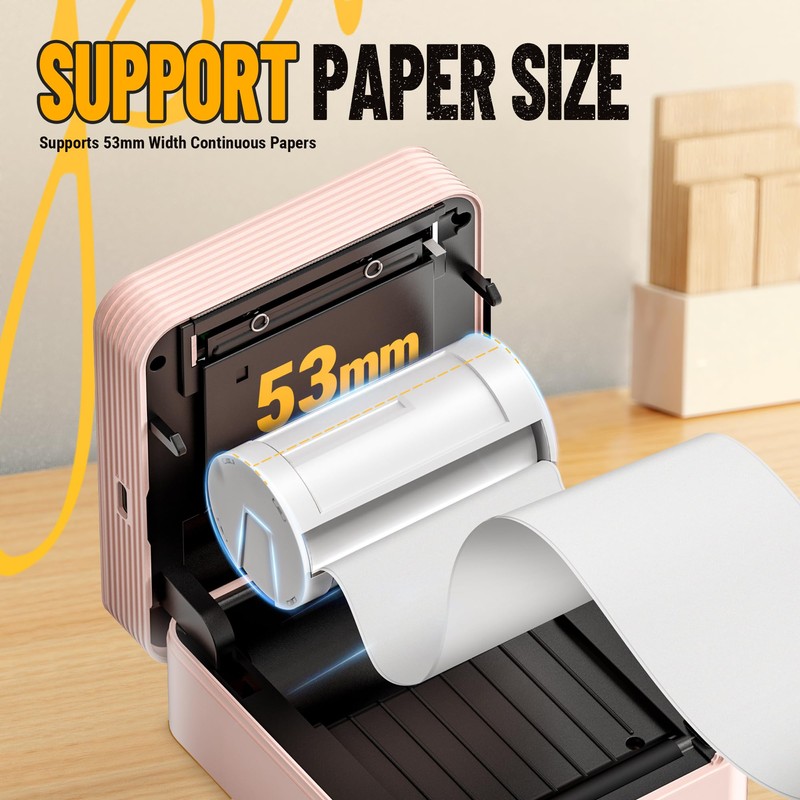 Nelko Sticker Printer, PM230 Print Pod Mini Bluetooth Portabel Sticker