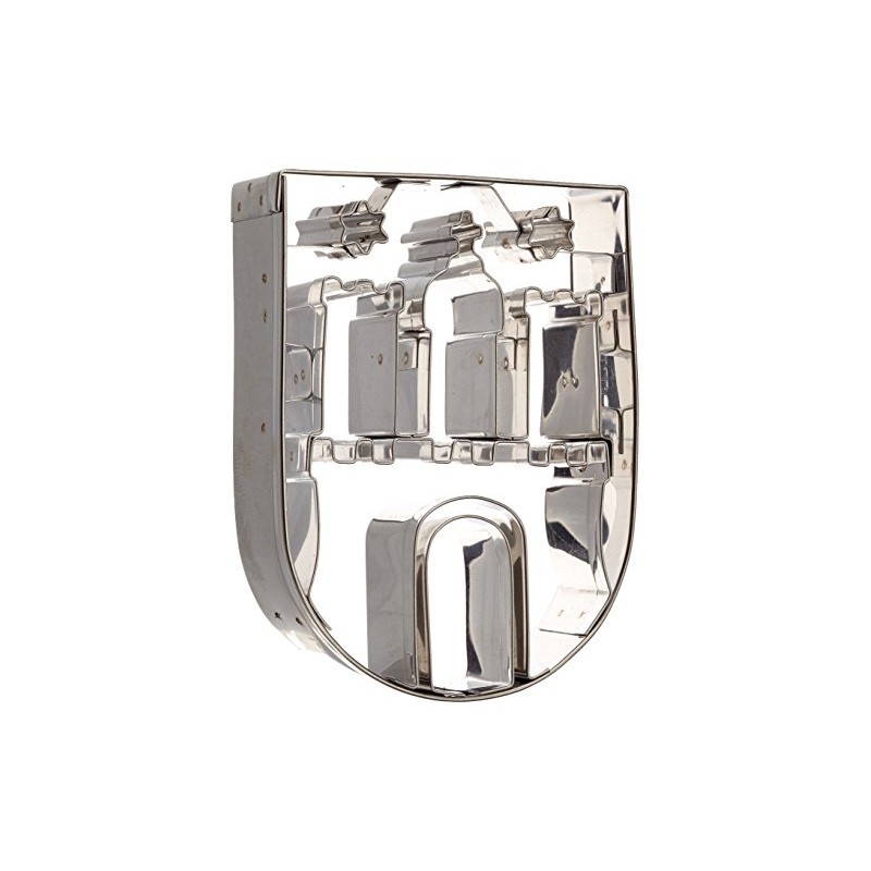 Staedter Embossing Hamburg Coat of Arms Cookie Cutter, Silver