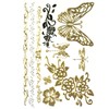 Wrapables Celebrity Inspired Temporary Tattoos in Metallic Gold Silver and