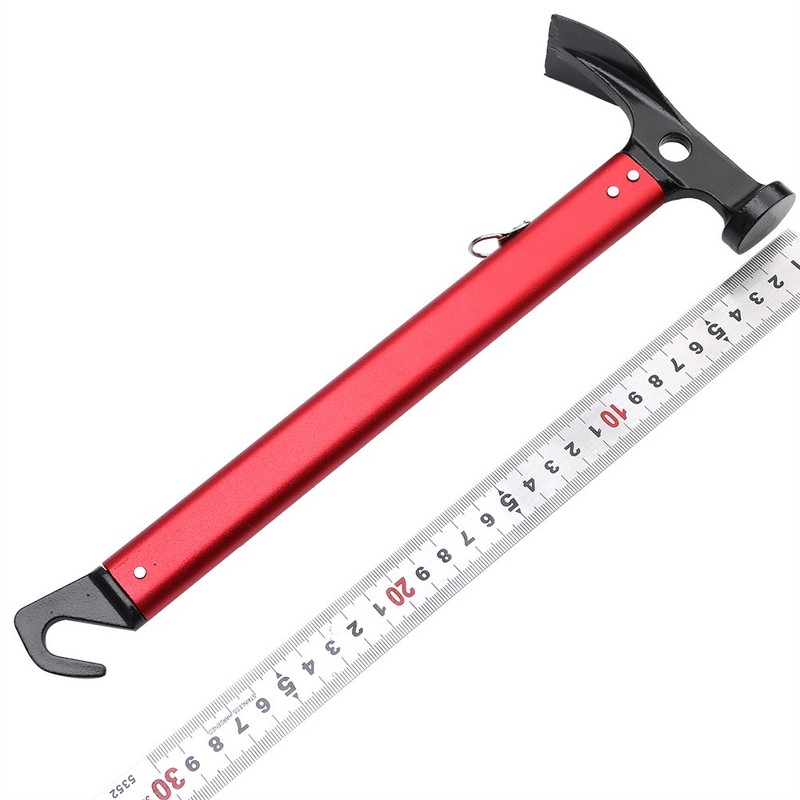 Tent Hammer, 3 Colors Portable Aluminium Alloy Handle Outdoor Camping