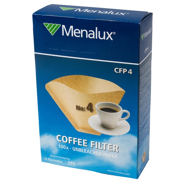 Menalux 900256314 CFP4 Coffee Filters in Ecological Paper, 4 Cups