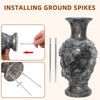 Grave Vase with Spike Cemetery Vase Resin Cemetery Flowers Holder