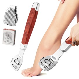 Callus Remover, Callus Rasp, Callus File for Feet, Care Pedicure Kit Tools, Metal Scraper with 10 Blades
