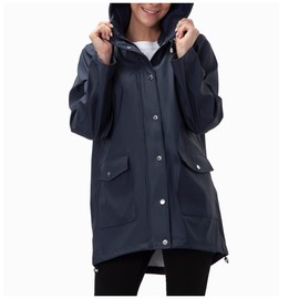 Rokka&Rolla Women's Waterproof Hooded Rain Jacket Outdoor Hiking Windbreaker Raincoat
