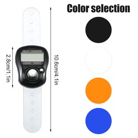 Foreverup 4 Pcs Electronic Counter Lap Counter, 5 Digit Resettable Finger Counter, Electronic Counter, Hand Counter with LCD Display, for Person Counter, Golf, Row Counter, Knitting