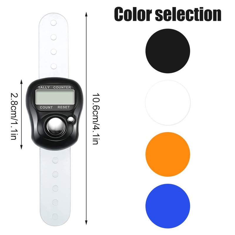 Foreverup 4 Pcs Electronic Counter Lap Counter, 5 Digit Resettable