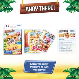 TOMY Ahoy There! Card Game, A Fast-Paced Family, Action Card Game for Boys and Girls, Card Board Games from 6, 7, 8, 9, Years and Up