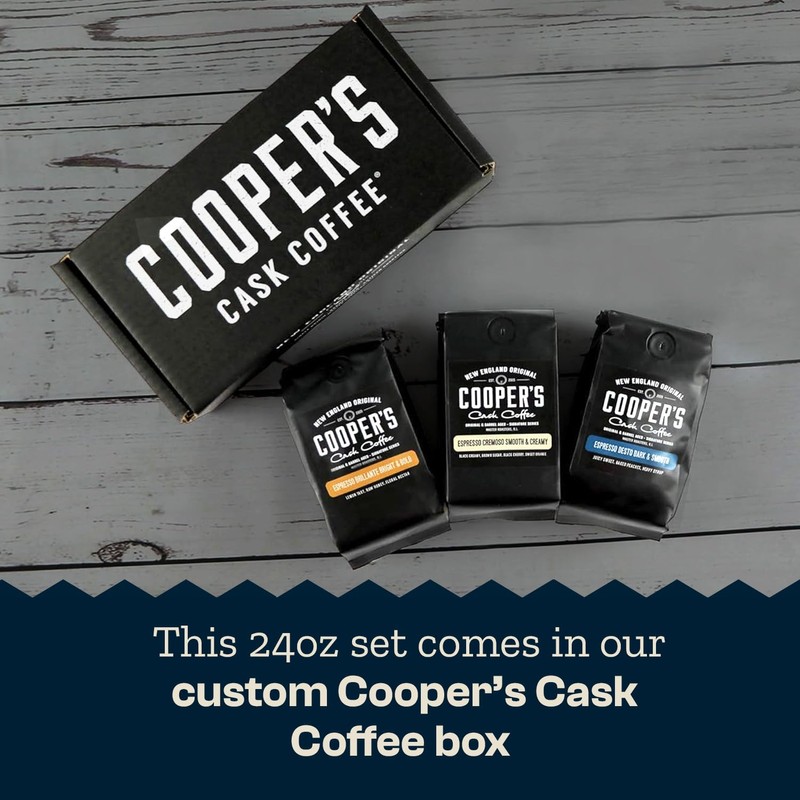 Espresso Box Set, Coffee Ground For Espresso, Sampler Gift Set