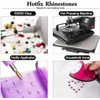 Meibite Hotfix Rhinestones Bulk, 14400PCS Black Hot Fix Rhinestones for