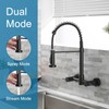 AIMADI Black Kitchen Faucet,Wall Mount Kitchen Faucet with Pull Down