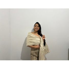 ALPAKITAS Alpaca wool Shawl Wrap for Women- Alapca Scarf for Men - Shawls and Wraps - 70% Alpaca - Unisex Fashion - 78in x 24in - Wool Shawl - Beige