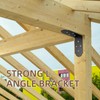 Rasugarlary Heavy Duty Corner Brackets, 6"x6"x3" L Brackets Heavy Duty