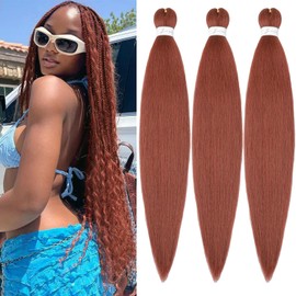 YDDM Pre Stretched Braiding Hair Braiding Hair Extensions Braids Extensions Hair 26 Inch 3packs Box Braid Hair Extensions Hair For Braiding Crochet Hair Braiding (26 Inch, 350#)