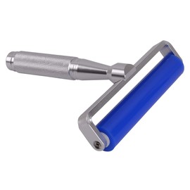 4-20 inch Glue Silicone Rubber Pasting Tacky Soft Roller Vinyl Record Cleaner Squeegee Wheel Anti-Static Sticky Dust Collection for Film Application Craft Project Particle Electronic Industry (6")