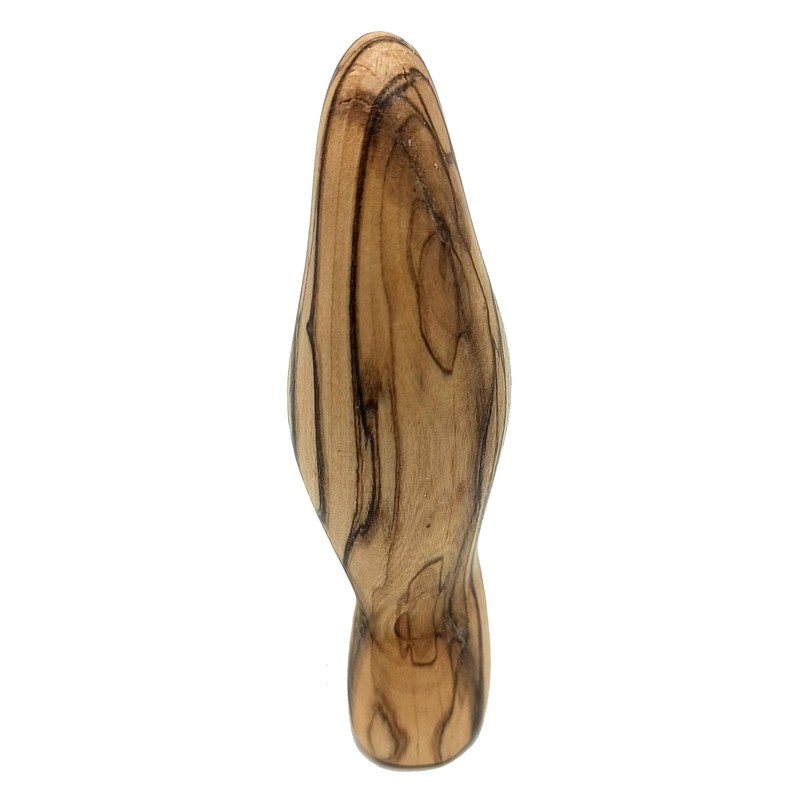 Zuluf Olive Wood Virgin Holding Mary 3.9" - Hand Carved