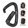 BEIFENG Auto Locking Carabiner 25KN Professional Rock Climbing Carabiner Obtained