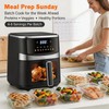 Air Fryer,6 QT Family Size Air Fryer with Visible Cooking
