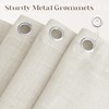 DUKIYO Extra Long Linen Shower Curtain 84 Inch Long Neutral