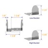 JUBEST Sliding Barn Door Floor Guide, Floor Mounted Sliding Door