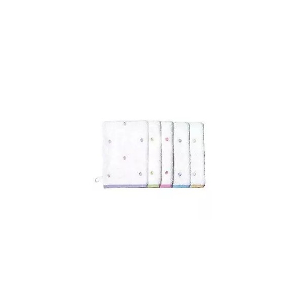 Spa Sister Bath Mitt, Dots - Green